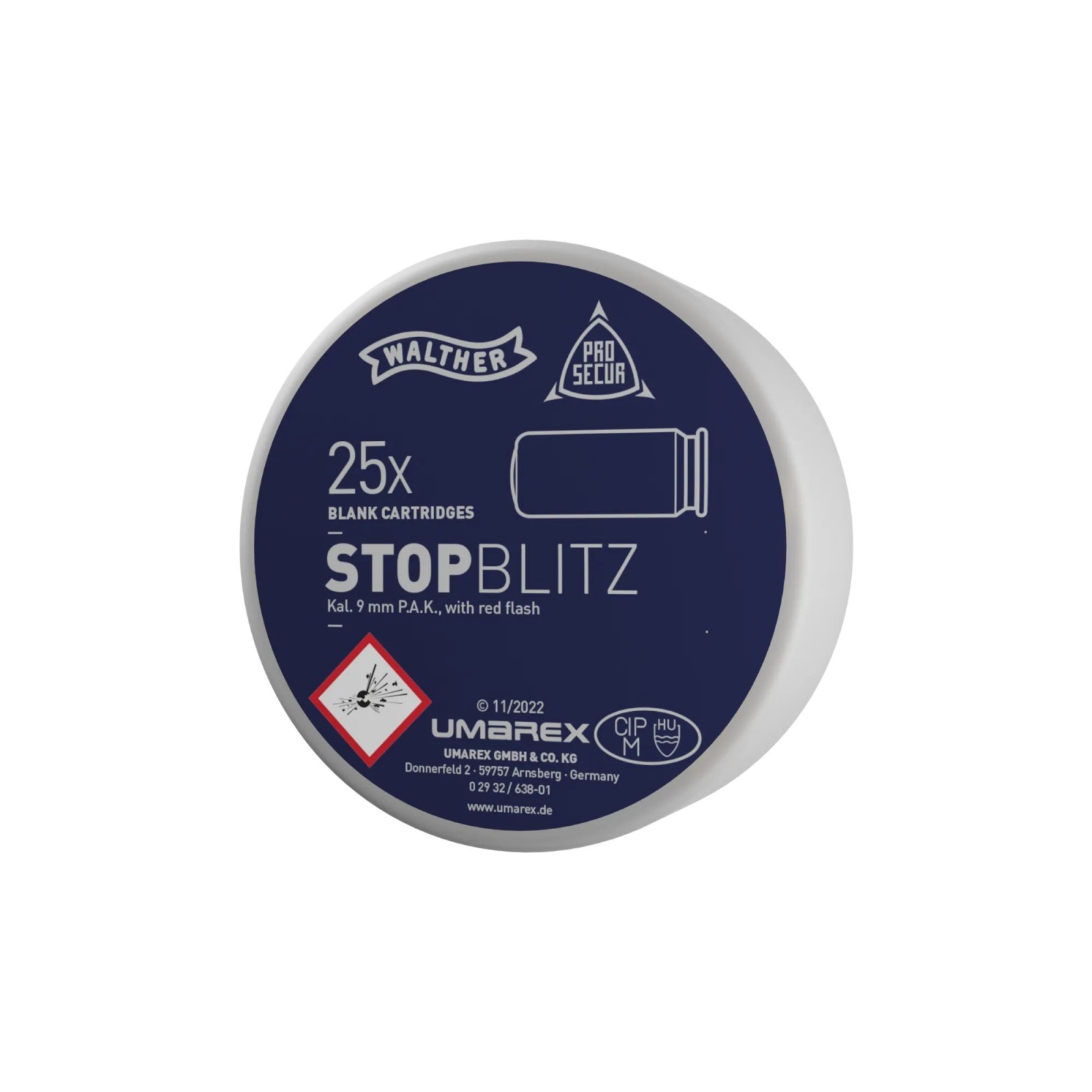 STOP BLITZ, à blanc