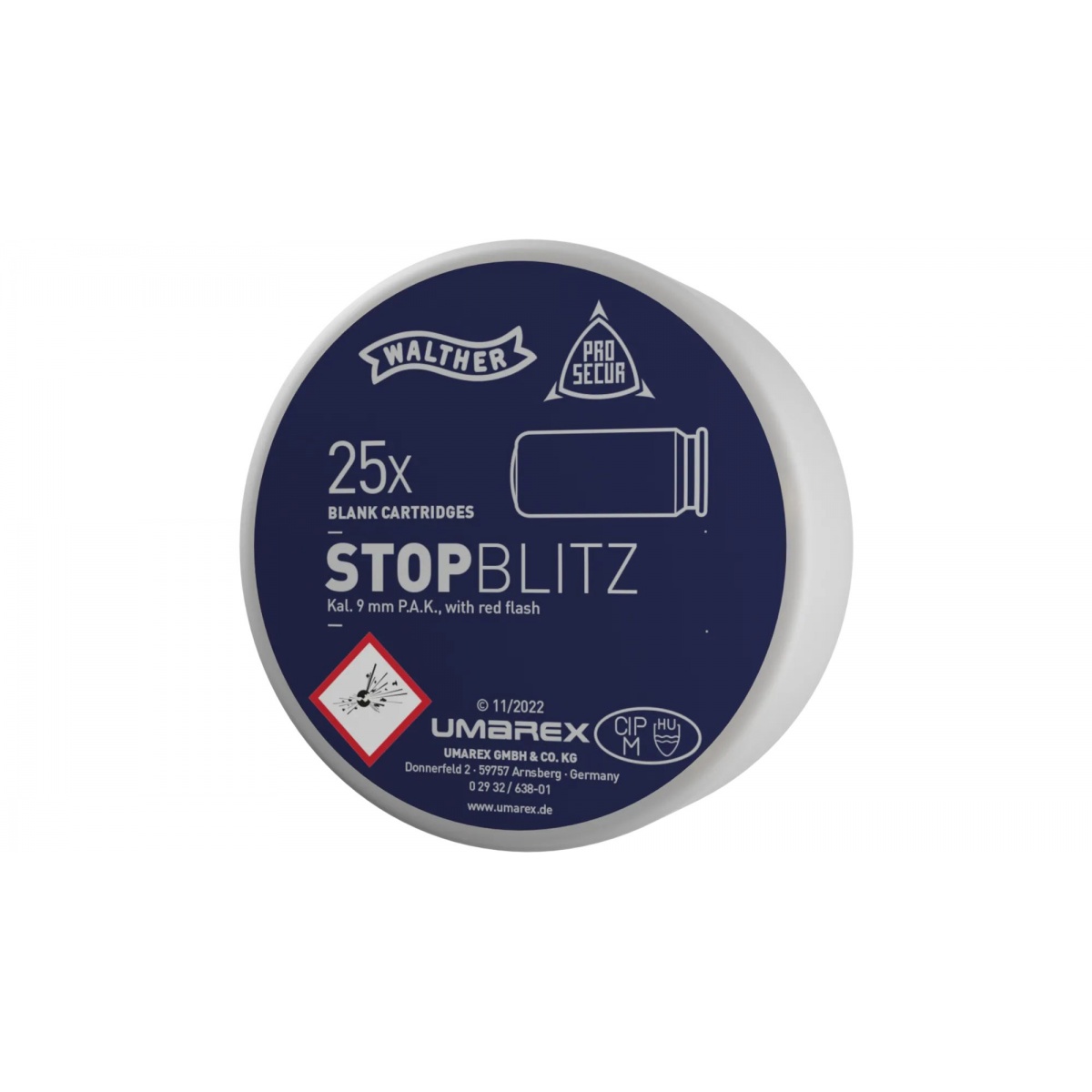STOP BLITZ, à blanc