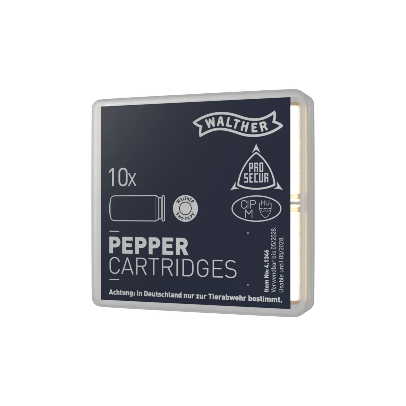 Cartouches 9mm P.A.K gaz à poivre