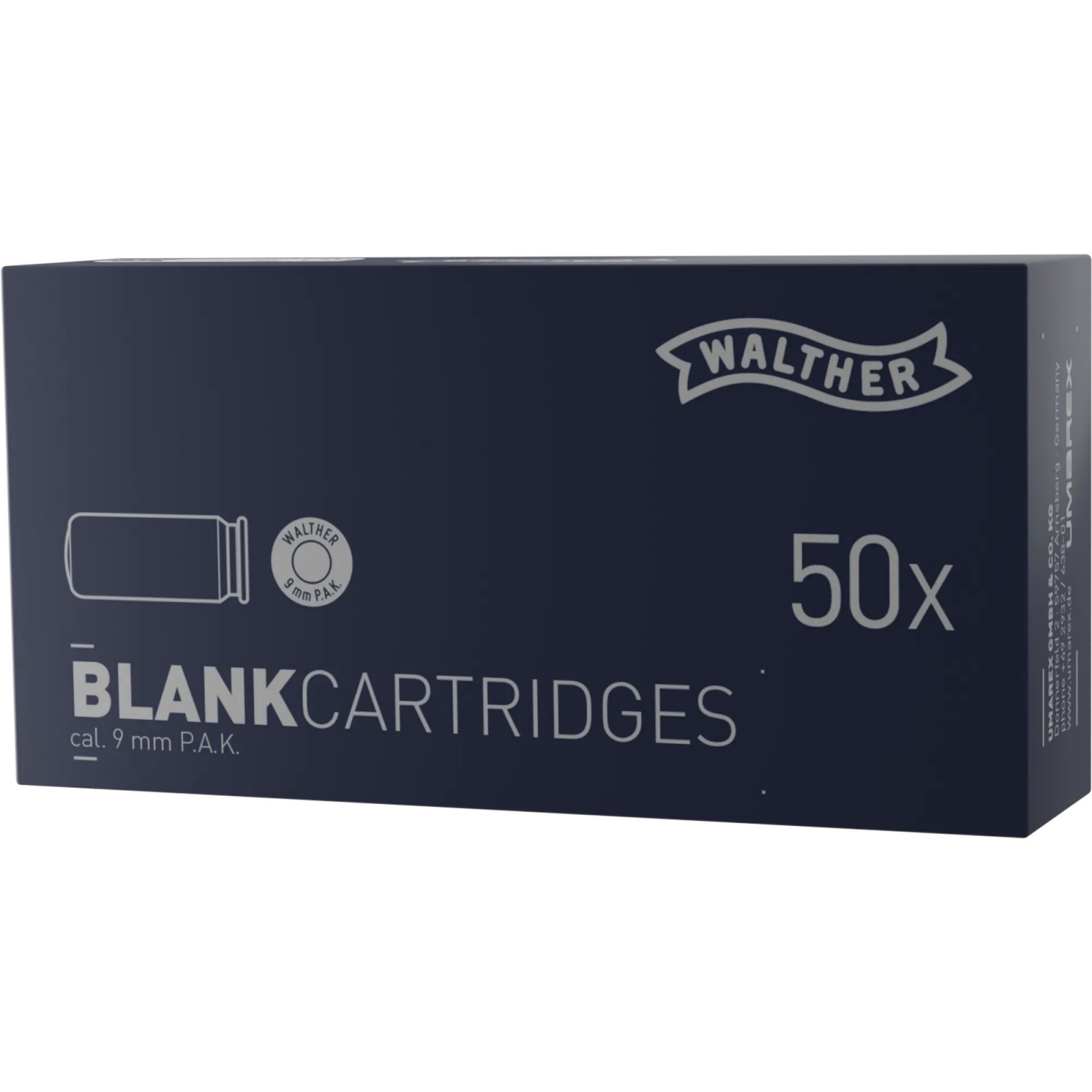 Cartouches 9mm P.A.K à blanc