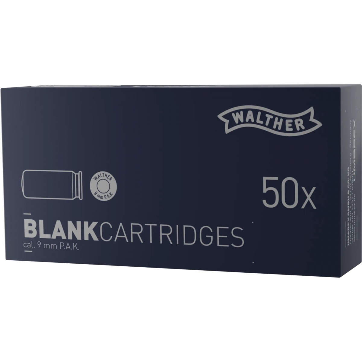 Cartouches 9mm P.A.K à blanc